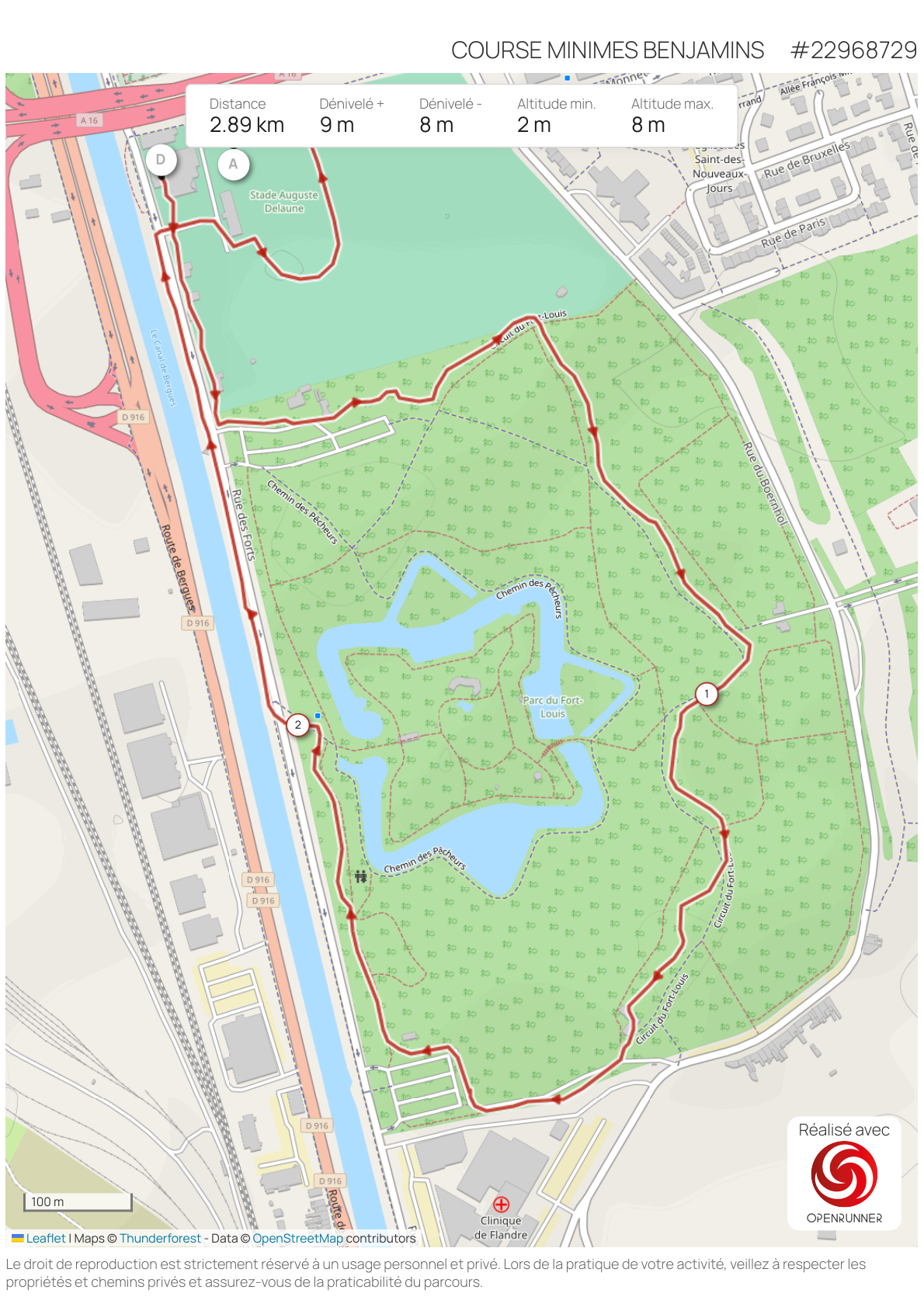 Parcours minimes benjamins 2026